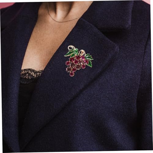 Broche émail raisin pour pull ajustez vos vêtements amples avec style - 3