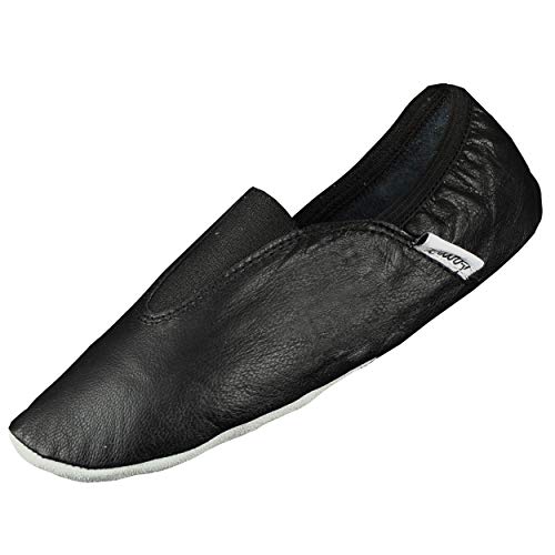 Lappade 220GW Chaussures de Sport, Chaussure de Ballet, Ballerine, Pilates, Yoga, Danse avec Coussinets en Caoutchouc Taille 39 EU Noir