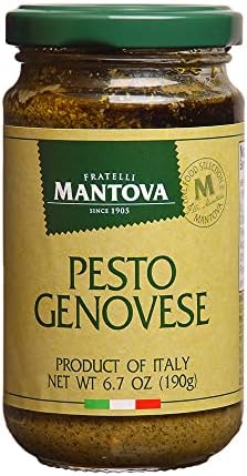 Mantova Italian Pesto Genovese, 6.5-Ounce Bottles (Pack of 4)