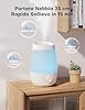 AROEVE Umidificatore Ambiente, 2,5L Umidificatore, 250 ml/h, 25H Diffusore di Oli Essenziali, Spegnimento Automatico, 25 dB Silenzioso per Neonati e Piante, Bianco