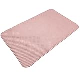 Utilisation polyvalente : convient à plusieurs paramètres, ce tapis rétro doré et rose à rayures fines peut servir de tapis de cuisine, de tapis de bain, de tapis d'intérieur ou d'extérieur ou d'options de tapis de chambre. Il est idéal pour les tapis d'entrée pour l'intérieur de la maison, les tapis d'entrée d'intérieur, les tapis de porte d'entrée, les tapis de porte pour l'entrée intérieure, ou les tapis pour le sol de la cuisine