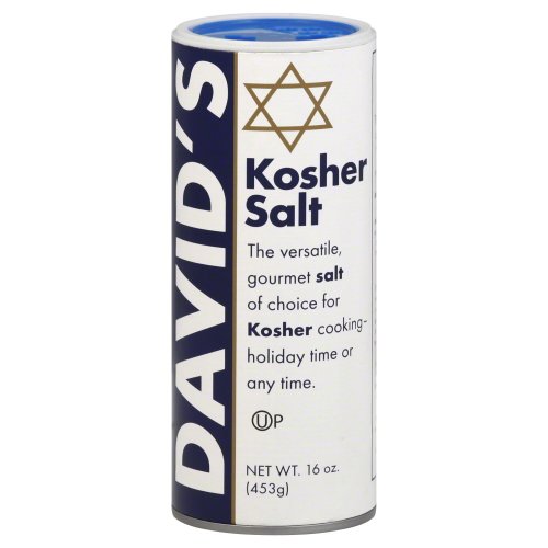 David's Kosher Salt Canister 16.0 Oz(Pack of 6)
