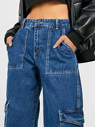 Image of KOTTY High Waist Wide Fit Jeans - Women's Relaxed Denim with Wide Leg