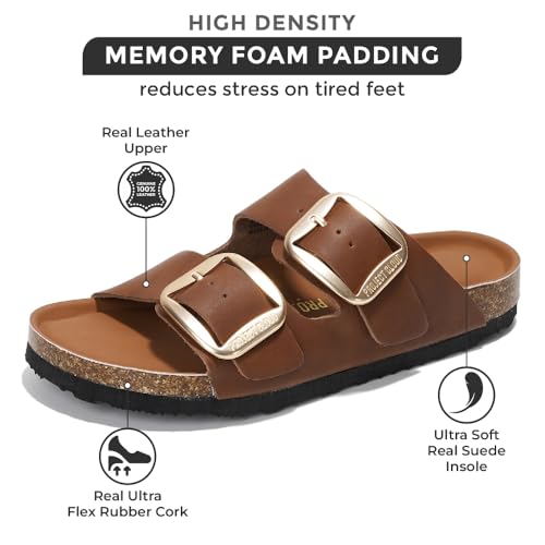 project cloud genuine leather flat sandals for women 2025 comfortable beach essentials womens sandals memory foam vacation essentials slides for women footwear santorini