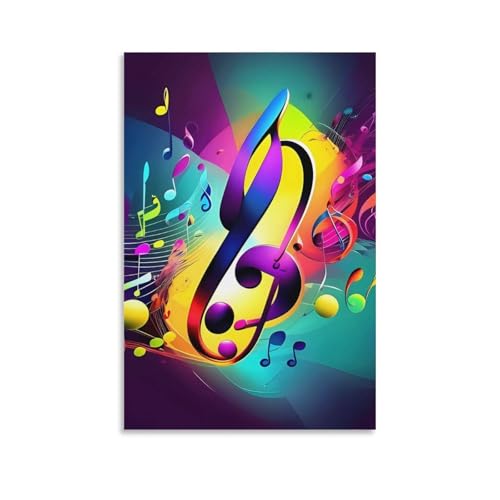 Toile de notes de musique pour décorer votre bureau et vous inspirer