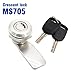 MS705 Tongue Lock Crescent Distribution Box Lock Industrial Equipment Door 304 Stainless Steel Lock 20x22 1Pcs