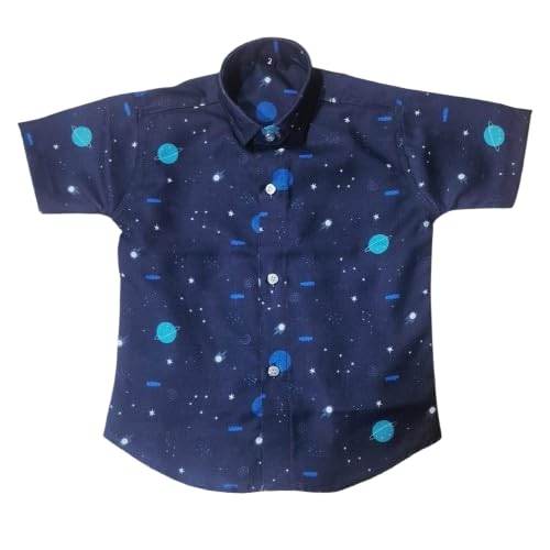 Kid's Boys Cotton Shirt Casual Wear for Children | Stylish & Comfortable Outfit for Boys | Printed Half Sleeve Shirt (3 to... - Review, Price and Buying Guide