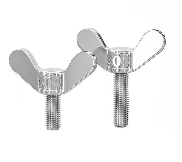 Tornillo de mariposa y tuercas de acero inoxidable de alta duración