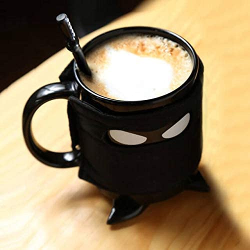 Image of Ninja Tea Coffee Mug with Coaster and Stirrer 300ml