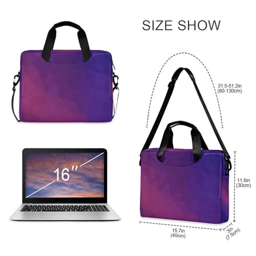 Bolso bandolera portátil para laptop 15.6 pulgadas azul dégradé miniatura 5