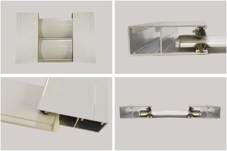 Shade Exterior, Roller Shutter Aluminum with Form Slat, Heat Sound Insulated, Windproof Motorized Outdoor Curtain for Window (Aluminum+Form Slat)