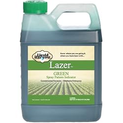 Liquid Harvest Lazer Green Concentrated Spray Pattern Indicator - 1 Quart (32 Ounces) - Perfect Weed Dye, Fertilizer Marking Dye, Turf and Herbicide Marker