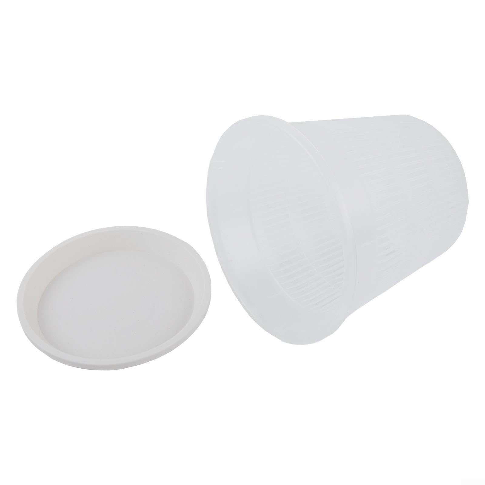 Przezroczyste plastikowe doniczki ze spodkami. Doniczki storczykami, 6 szt. 11 cm(16CM)