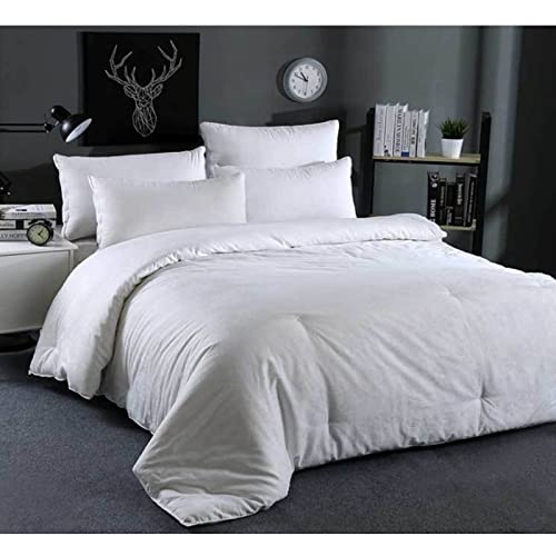 Trapunta King In Pura Seta Di Gelso 100% - Piumino Invernale Di Lusso 180x220cm 5kg, Imbottita In Cotone, Morbida E Traspirante