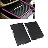 XQSMWF Center Console Cup Holder Slide Cover Console Roller Blind Cover Center Console Sliding Shutters Compatible with BMW X5 E70 2006-2013 X6 E71 E72 2007-2014 Replace 51166954943