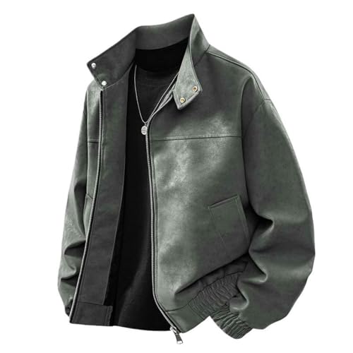 Chaqueta de piel retro americana: olvida el frío con este estilo informal de invierno