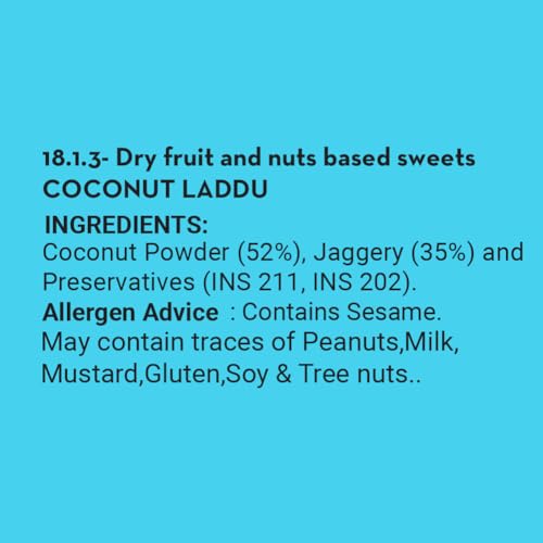 Image of GO DESi Jaggery Coconut Laddu - 200 /150 grams | With Goodness of Jaggery | No Artificial Flavours | Sweets | Laddoo