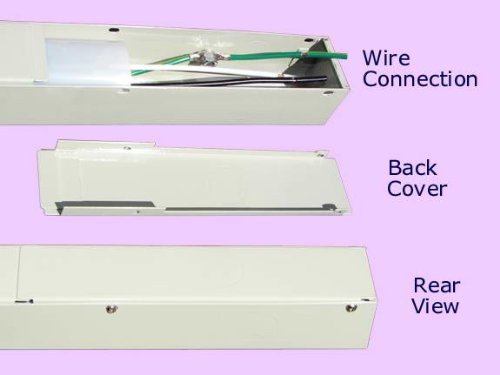 1 Ft Hardwired Outlet Strip, Beige Thick #TOP2