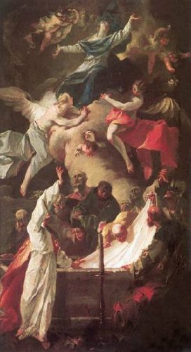 Peinture à l'huile The Assumption de Mary, Franz Sigrist pour sublimer un grand salon classique