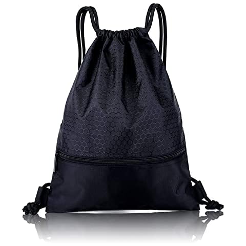 Bolsa de cuerda de polietileno para gimnasio con bolsillo frontal Cover