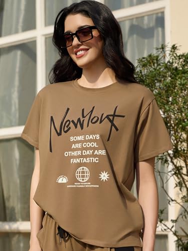 Image of ZEYO Night Suit for Women's Typography Printed Night Dress of Top and Pyjama