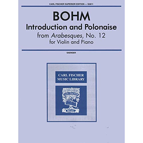 Introduction And Polonaise, For Violin; Carl Bohm (Carl Fischer) #TOP11