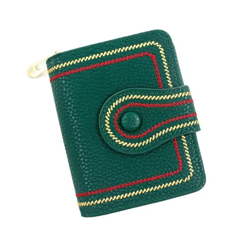 Womens wallet Women’s Woven Pattern Small Purse Wallet with Hasp Zipper Coin Pocket Card Holder