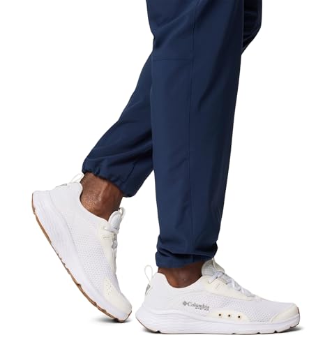 Columbia Mens PFG Castback Non Slip Boat Shoe, White/Stone, 7.5 Wide