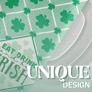 InnoBeta Irish Gifts Kitchen Towel for Women Ireland Shamrock Blessing Gift 16×24 in Microfiber Dish Tea Towel Perfect for Birthday St Patricks Day Christmas