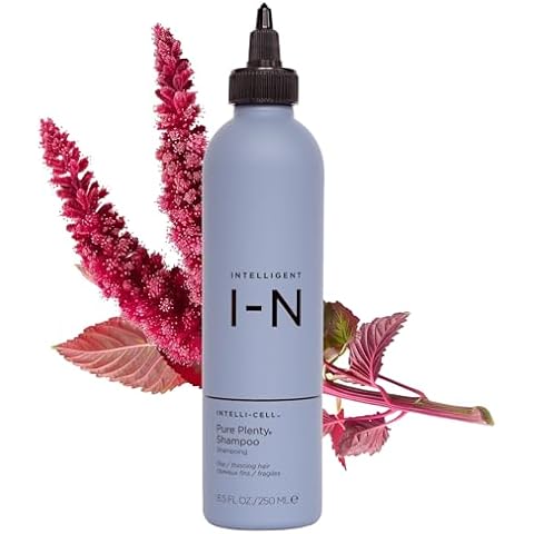 Intelligent Nutrients Pure Plenty Shampoo, Clarifies and Fortifies Fine, Thinning Hair, Organic Scalp-Stimulating Formula, Vegan, 8.5 Oz Cover