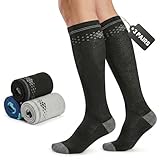 WoveeEss 3 pairs men knee high socks (CA/US, Alpha, X-Large, Regular, Regular) (CA/US, Alpha, Large, Regular, Regular)