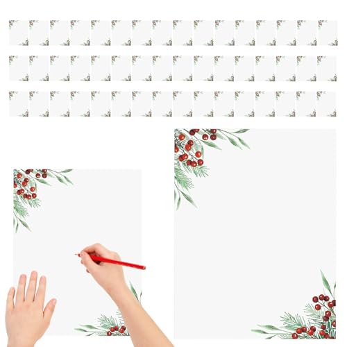 Papier pour imprimante pour les fêtes de Noël et écriture d'invitations A4
