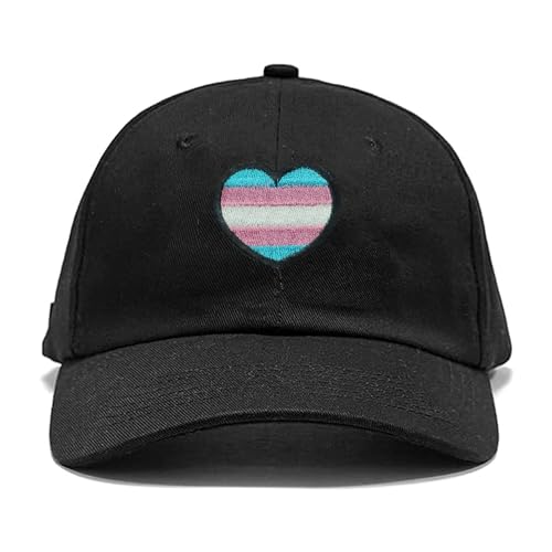 Image of Embroidered Pride Hat LGBT Cap Low Profile Distressed Dad Hat