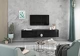 Photo Gallery bmg möbel set di 3 tavole basse/credenza da 190 cm, composto da 2 armadietti con alette e cerniere softclose, 1 ripiano aperto, a scelta in 8 combinazioni di colori (antracite – nero lucido) Photo Gallery bmg möbel set di 3 tavole basse/credenza da 190 cm, composto da 2 armadietti con alette e cerniere softclose, 1 ripiano aperto, a scelta in 8 combinazioni di colori (antracite – nero lucido)