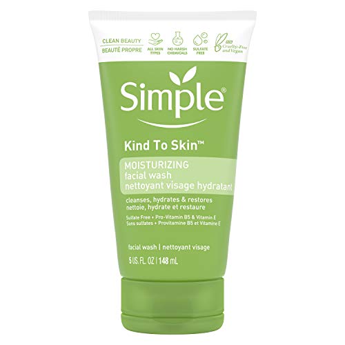 Image of Simple Kind to Skin Face Wash Cleanser for All Skin Types Moisturizing Cleanses and Hydrates 5 oz