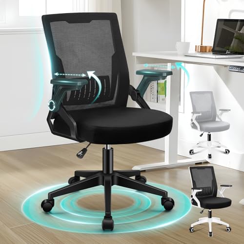 ALFORDSON Bürodrehstuhl, Hochlehner Netzstoff Gaming Sitz, Ergonomische Verstellbare Bequeme Armlehnen, Ideal für Homeoffice, Schreibtisch, Conrad, Schwarz