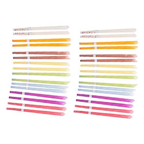 Healeved 30 Palitos de Cera de Abejas Natural Cómodos Suministros para Remover Cera Portátil para Uso Doméstico