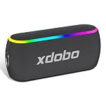 xdobo X8 III Portable Bluetooth Speaker Small Bluetooth Speaker Waterproof: IPX7 Computer Speakers Wireless with RGB Lights for Home/Outdoor/Party/Beach/Birthday Gift