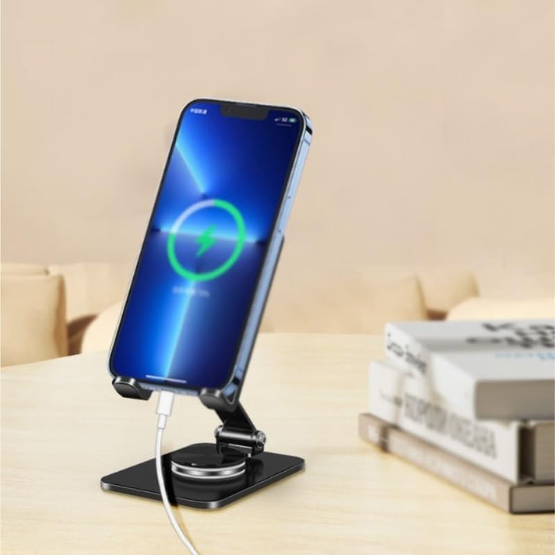 Carbon Steel Book Stand Portable Folding Reading Rack 360 Degrees Holder