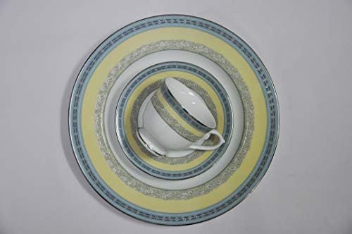 Azure Premium Porcelain Dinner Set, 21 pcs, Golden