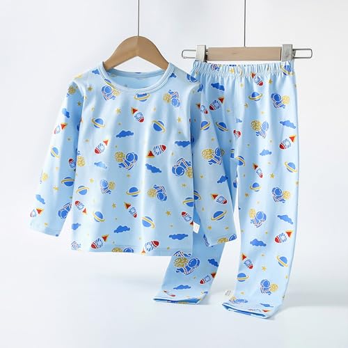 Kids Boys Girls 2PCS Cotton 𝗟oungewear Sets Unisex Toddler Long Sleeve Cartoon Print Tops+Pants Comfy 𝐏ajamas Outfits3