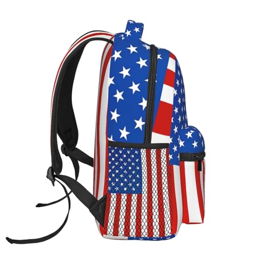 American Flag America Backpack,Fashion Travel Hiking Camping Daypack Computer Backpacks Bookbag for Men Women3