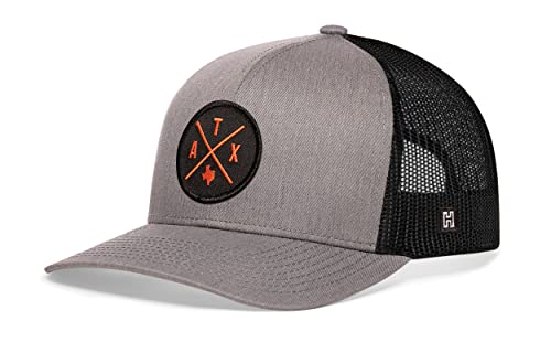 Image of HAKA State City Trucker Hat for Men & Women, Adjustable Baseball Hat, Mesh Snapback, Sturdy Outdoor Black Golf Hat