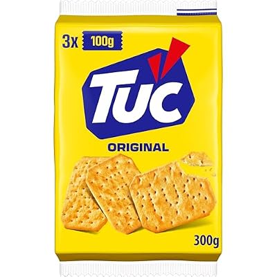 LU TUC Original Crackers, Oven Baked, 3 Pack x 100g (10.5 oz Total), Crispy Savory Crackers
