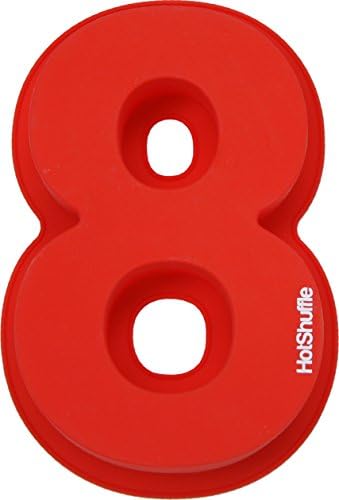HotShuffle 13 Inch (33cm) XL Silicone Number Cake Tin Mould Baking Birthday Anniversary (Number 0)