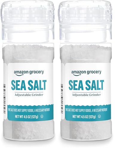 Amazon Fresh Sal Marina Molinillo Ajustable 4.5 oz Pack 2 miniatura 1