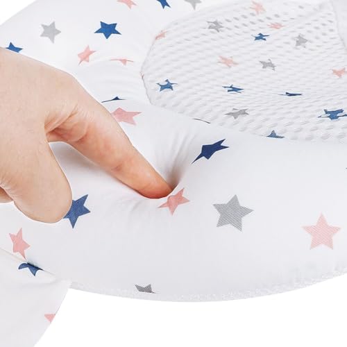 Image of Baby Bath Seat Support Net Soft Infant Bathing Seat Support Mat Suspension Shower Pad Adjustable Non-Slip Newborn Bathtub Sling Mat Baby Sink Bather Tub Shower Net Bathtub Sit Up Mesh 0-6 Month