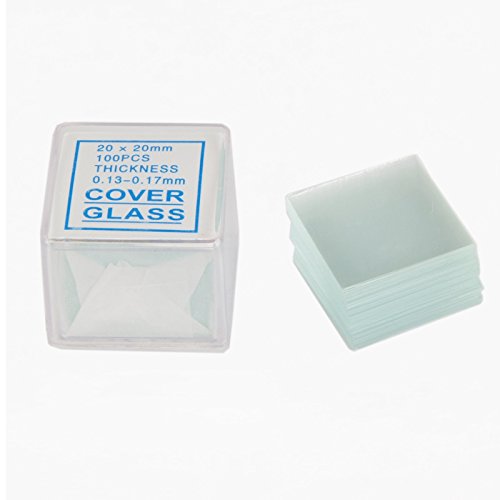 OMAX XA960506 100 Piece Blank Glass Frosted Slides and 100 Piece Cover Slips
