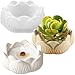 3D Lotus Candle Holder Silicone Mold Home Decor Lotus Flower Candle Jars Silicone Molds Jewelry Organizer Epoxy Resin Molds Floral Succulent Pot Scented Candles Candlestick Holders Plaster Cement Mold