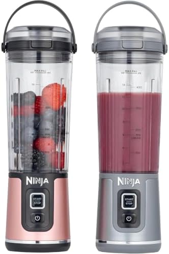 Ninja 2-Pack Blast 530ml Portable Blender, Leakproof Lid & Sip Sp...